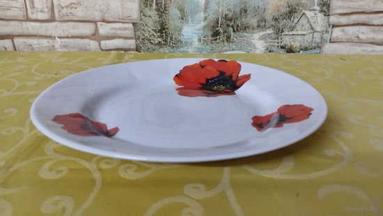 Тарелка десертная-1 СССР. Добрушский фарфоровый завод (Добруш), 1978-1991 гг