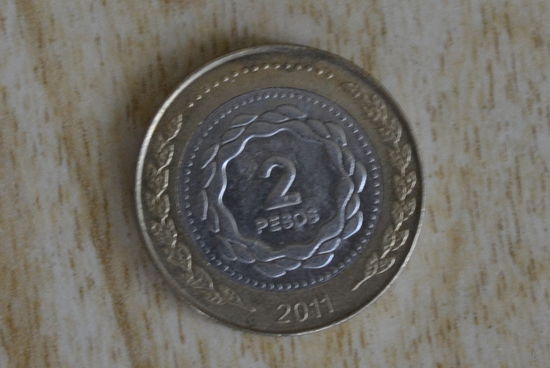 Аргентина 2 песо 2011 с 1 руб