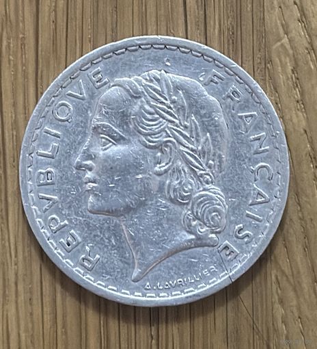 Монета Франции 5 Франков 1949 г.