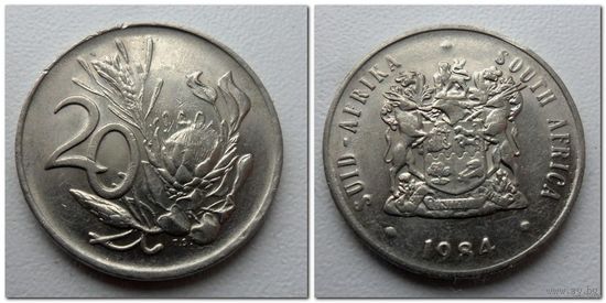 20 центов ЮАР 1984 г.в. - из коллекции.
