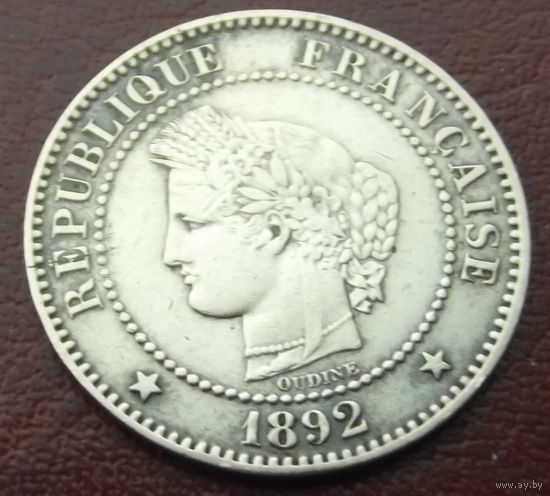 Франция. 2 сантима 1892