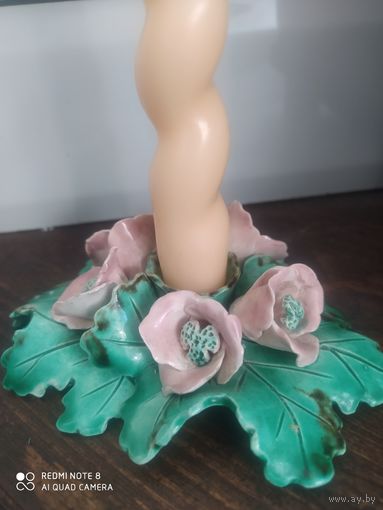 Подсвечник фарфор винтаж Европа