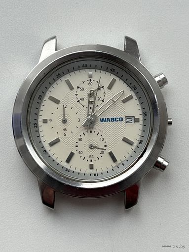 Часы WABCO. Хронограф. Япония. Рабочие или нет, не знаю. Заводной вал есть, головки нет.