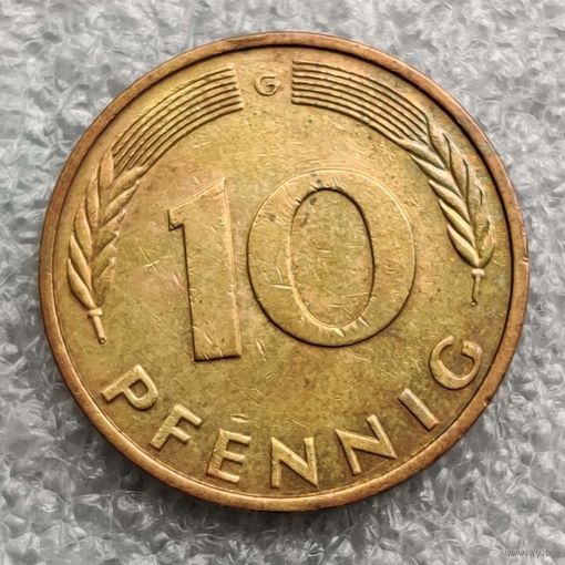 Германия 10 пфеннигов 1990 г.