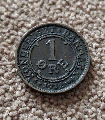 Дания 1 эре, 1912
