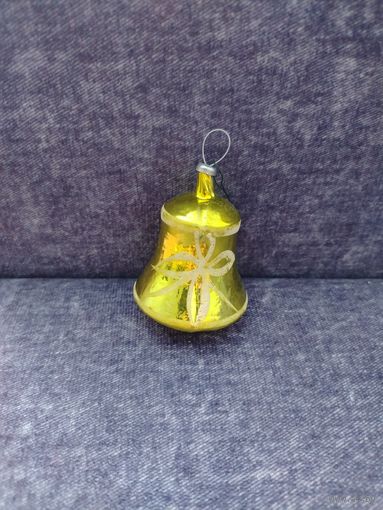 Елочная игрушка СССР. Колокольчик, колокол.