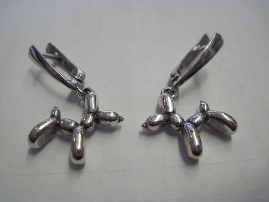 Серьги Кубачи 925 пробы.