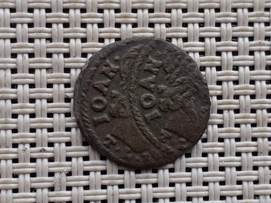 Боратинка 1661 г. Красивый брак. Двойной удар.
