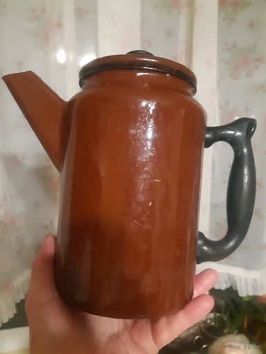 Кофейник эмалированный СССР