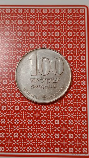 Израиль 100 шекелей 1984 Ханука