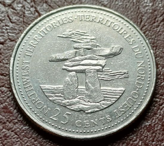 Канада 25 центов, 1992 Северо-Западные территории    ( 1-5-5 )