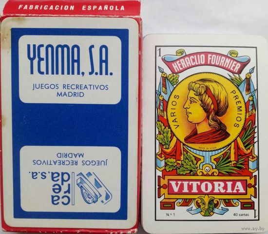 Карты Heraclio Fournier Vitoria Spain Оригинал