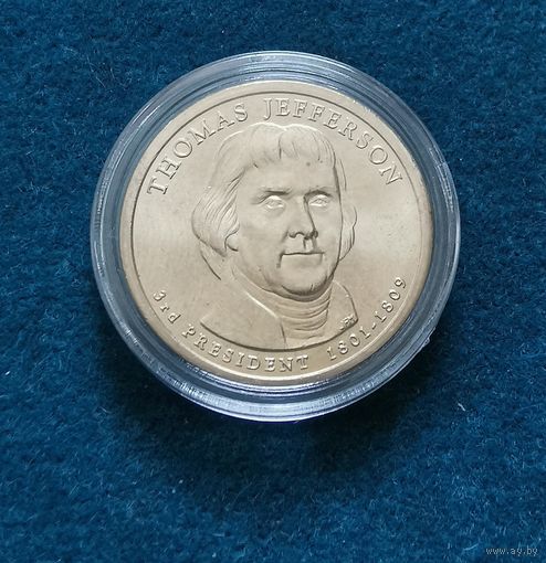 314. 1 доллар 2007 г. Томас Джефферсон