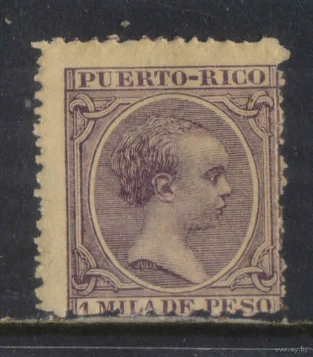 Испания Колонии Пуэрто-Рико 1891 Надп #87*