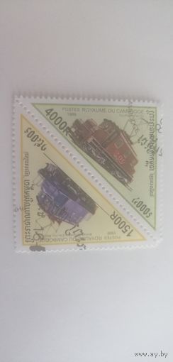Камбоджа 1998. Железнодорожные Локомотивы. ТетБеш