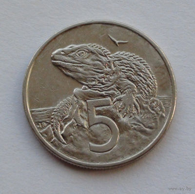 Новая Зеландия 5 центов. 1989 г.