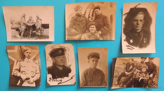 Фото "Летчики", г. Проскуров", 1943-1944 гг. (8*6 см)