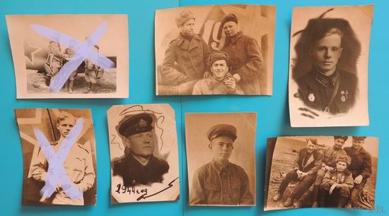 Фото "Летчики", г. Проскуров", 1943-1944 гг. (8*6 см)