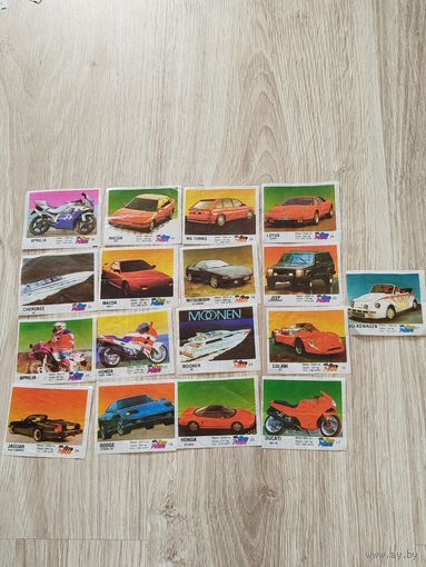 Вкладыши Ото Мото. 42 штуки . С рубля,без МЦ.