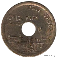 Королевство Испания. Автономное Сообщество Страна Басков. 25 песет 1993.