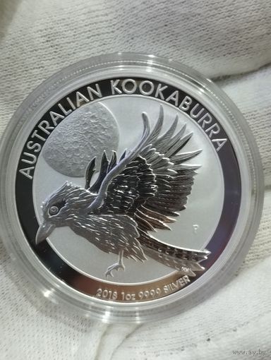 Австралия " Кукабарра" 2018 г. Серебро "1 Oz".