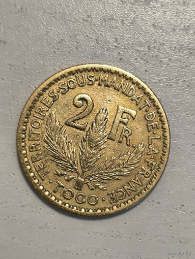 Того 1925 г 2 франка
