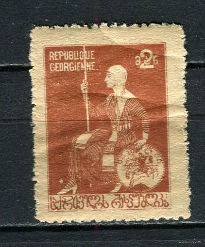Грузия - 1919 - Царица Тамара 2R - [Mi.7A] - 1 марка. MH.  (LOT GQ19)-T3P45