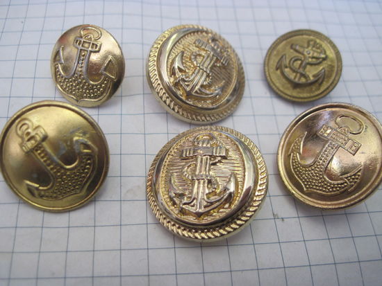 Пуговицы ВМФ с рубля!