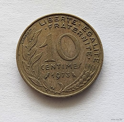 Франция 10 сантимов, 1973