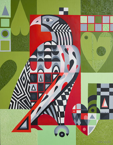 "Хранитель сердец" масло, холст Еремеева.Д.А