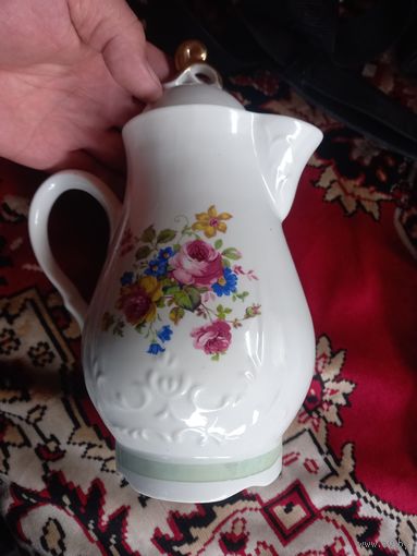 Чайник, кофейник Добруш СССР красивый лепнина