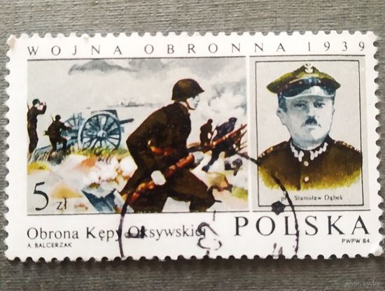 Марка Польша 1984 год Война