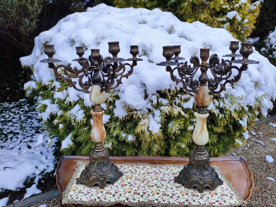 Пара старинных подсвечников, Середина ХХ века Италия*