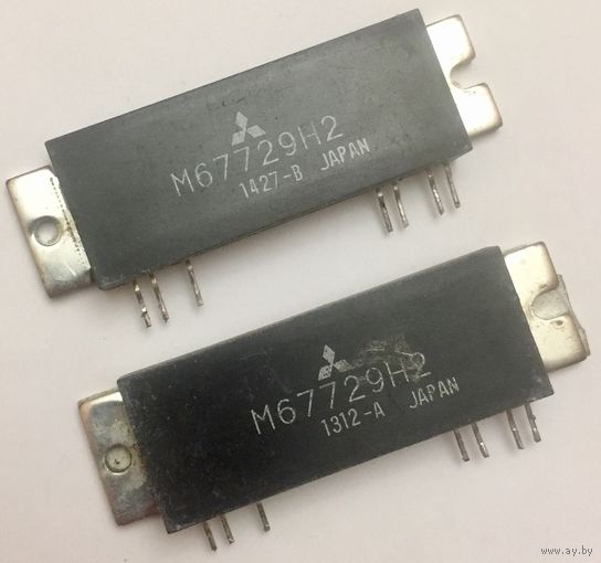 M67729H2. Усилитель СВЧ 450-460 МГц, 20 Вт, 12.5 В. FM. ФМ радио. Mitsubishi Japan. M67729