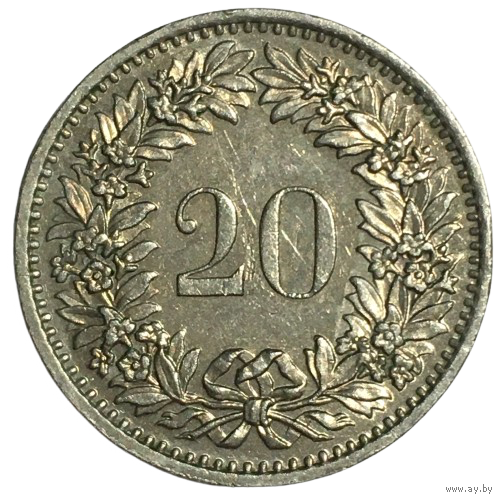 Швейцария 20 раппенов, 1981