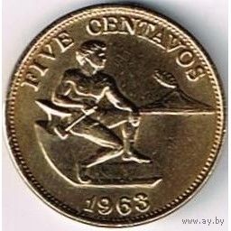 Филиппины 5 сентаво, 1963 UNC