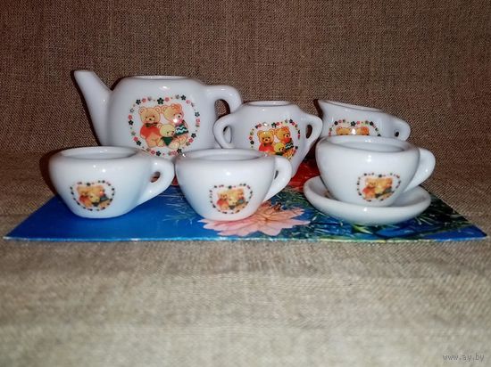 Сервиз для куклы кукольный неполный посуда посудка