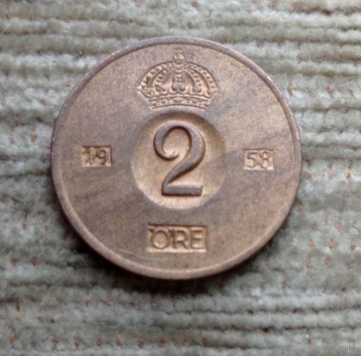 Werty71 Швеция 2 эре 1958