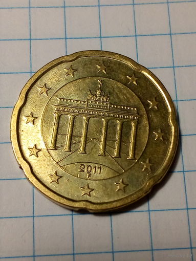 20 евроцентов Германия 2011 F год