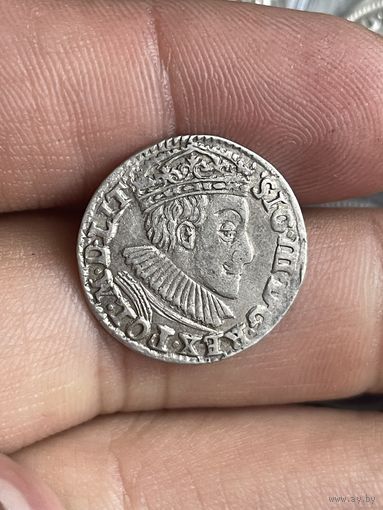 3 гроша 1589 Олькуш в качестве!