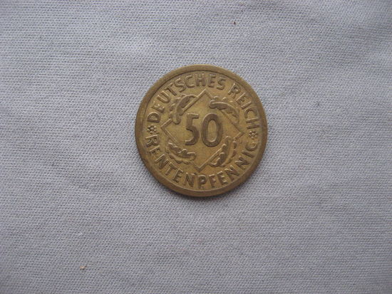 Германия 50 рентенпфеннигов  1924 A Веймарская республика
