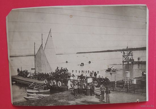Фото "Пристань, Волга", 1920-1930-е гг.