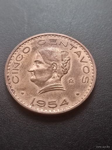 Мексика 5 сентаво 1954 г.