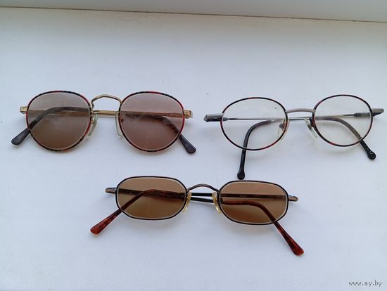 Очки 3 пары , красивые оправы, очки с линзами для улучшения зрения