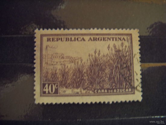 1942 старенькая марочка Аргентины мих 424Х флора (3-2)