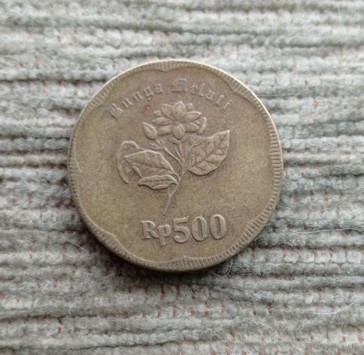 Werty71 Индонезия 500 рупий 1992 Жасмин