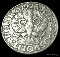 ГЕНЕРАЛ- ГУБЕРНАТОРСТВО. 20 ГРОШЕЙ /1923/. ЦИНК. ОТЛИЧНАЯ