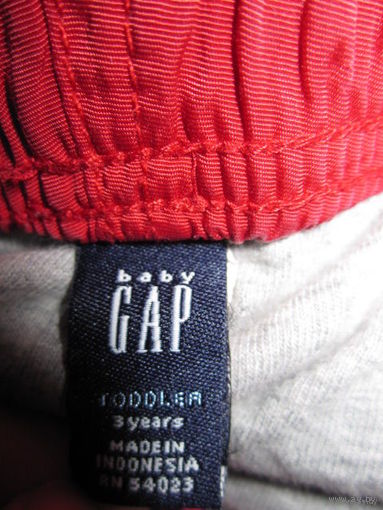 Спортивные штаны GAP baby на трикотаже, 3 года