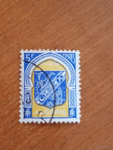 1956 Французская колония Алжир герб (4-6)