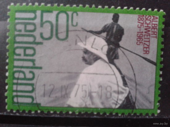 Нидерланды 1975 100 лет А. Швейцеру, Нобелевскому лауреату